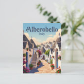 イタリア アルベロベッロの路地 ポストカード (スタンド正面)