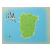 イタリア・イスキア島の旅行ポスター ノートパッド (正面)