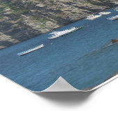 イタリア，イスキア，アラゴン城 ポスター (角)