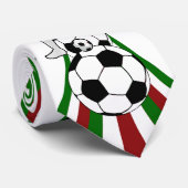 イタリア。 イタリアのさらさのフットボールのサッカー ネクタイ (ロール)