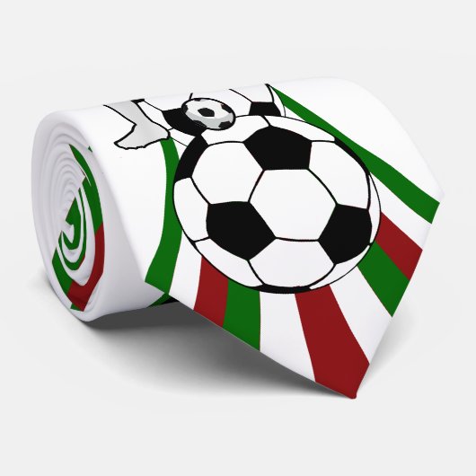 イタリア。 イタリアのさらさのフットボールのサッカー ネクタイ (ロール)