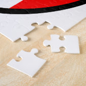 イタリア/イタリアの旗パッチ-サッカーボールが付いている… ジグソーパズル (側面)