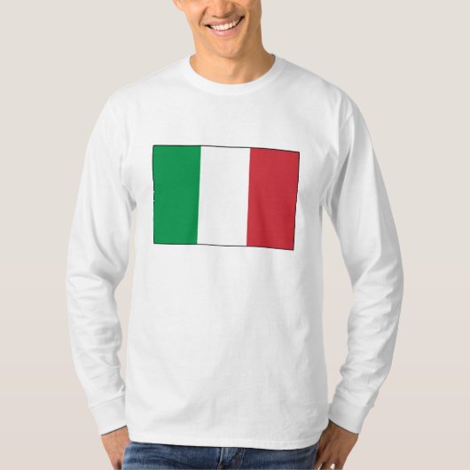 イタリア-イタリアンな国旗 Tシャツ (正面)