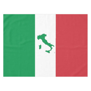 イタリア-イタリアンな旗の地図 テーブルクロス