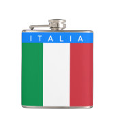 イタリア-イタリアンな旗 フラスク (正面)