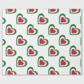 イタリア/イタリアン国旗 – インスパイアハート ラッピングペーパー (フラット)