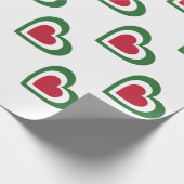 イタリア/イタリアン国旗 – インスパイアハート ラッピングペーパー (角)