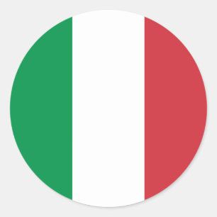 イタリア – イタリアン国旗 ラウンドシール