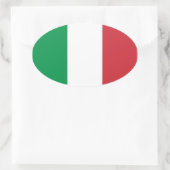 イタリア/イタリアン国旗 楕円形シール (バッグ)