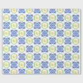 イタリア イタリアン レモン ブライダル シャワー ウェディング ギフト ラッピングペーパー (フラット)