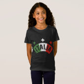 イタリア イタリア国旗 ぼろぼろの イタリア 家族 Tシャツ (正面フル)