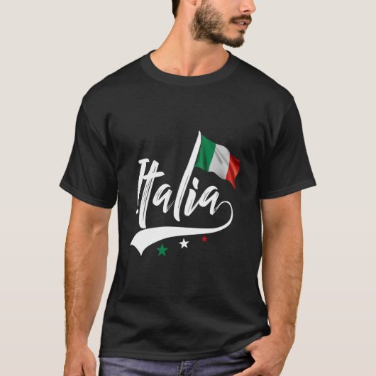 イタリア イタリア国旗 イタリア人 イタリア文化遺産 Tシャツ (正面)