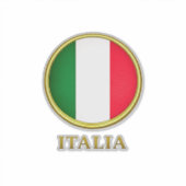 イタリア - イタリア国旗 シール (正面)