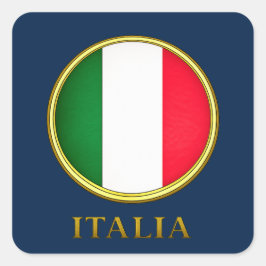 イタリア - イタリア国旗 スクエアシール
