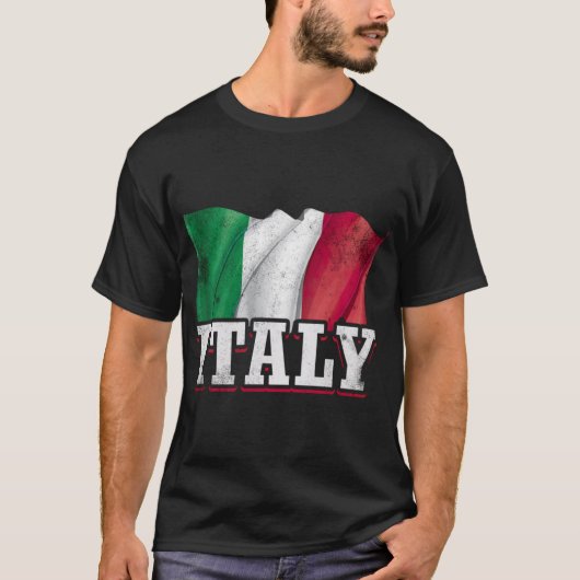 イタリア イタリア国旗 Tシャツ (正面)