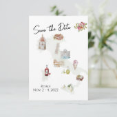 イタリア, イタリア旅行, イタリアのSave the Date 招待状 (スタンド正面)