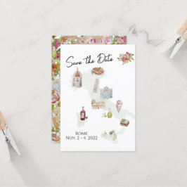 イタリア, イタリア旅行, イタリアのSave the Date 招待状