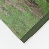 _イタリア_イタリア自然公園_馬を毛布にする フリースブランケット (角)