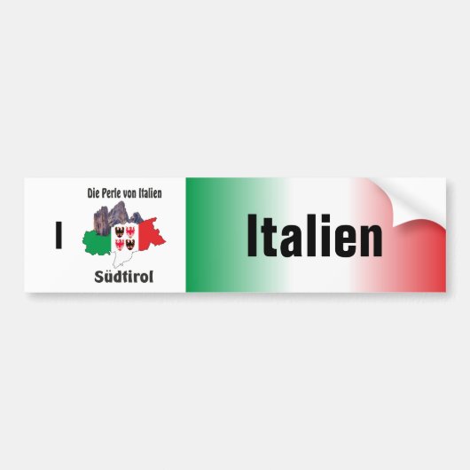イタリア - イタリア カー ステッカー (正面)