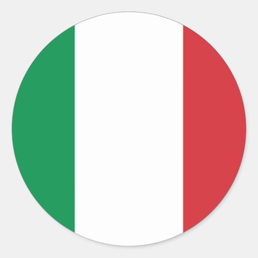 イタリア・イタリア・ユーロ・ステッカー ラウンドシール (正面)