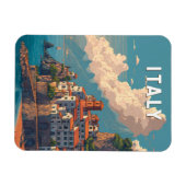 イタリア イラスト 旅行 アート ヴィンテージ マグネット (横)