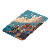 イタリア イラスト 旅行 アート ヴィンテージ マグネット (左側)
