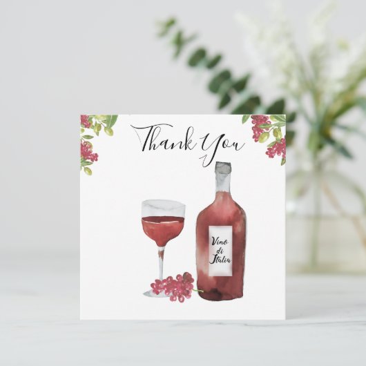 イタリア ウェディング 感謝カードへようこそ 招待状 (スタンド正面)