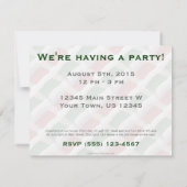 イタリア·ウェービング·フラッグ 招待状 (裏面)