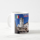 イタリア – ウンブリア – アッシジ – サンフランチェスコ教会 – コーヒーマグカップ (正面左)