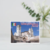 イタリア – ウンブリア – アッシジ – サンフランチェスコ教会 – ポストカード (スタンド正面)