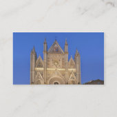 イタリア、ウンブリア、オルビエト、オルビエト大聖堂 名刺 (裏面)