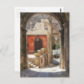 イタリア,ウンブリア,ナルニのアーチ道を通って ポストカード (正面/裏面)