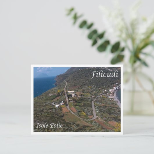 イタリア – エオリア諸島 – フィリクディ – ポストカード (スタンド正面)