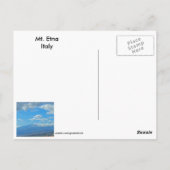 イタリア・エトナ山のポストカード ポストカード (裏面)