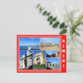 イタリア – エミリア・ロマーニャ – Rimini – モザイク –  ポストカード (スタンド正面)