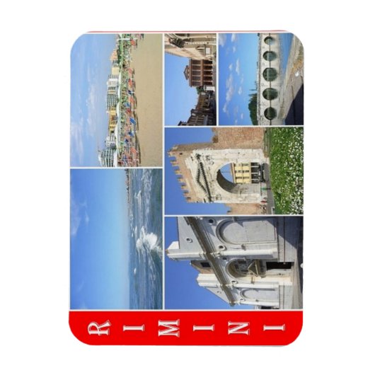 イタリア – エミリア・ロマーニャ – Rimini – モザイク –  マグネット (縦)
