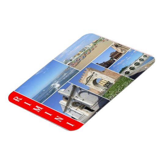 イタリア – エミリア・ロマーニャ – Rimini – モザイク –  マグネット (左側)