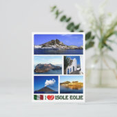 イタリア – エーオリアン諸島 – 大好き – ポストカード (スタンド正面)