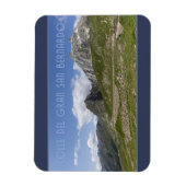イタリア、オスターバレーの山道 マグネット (縦)