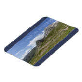 イタリア、オスターバレーの山道 マグネット (左側)