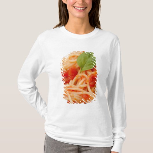 イタリア, オルタ, オルタ湖, トマトスパゲッティ Tシャツ (正面)