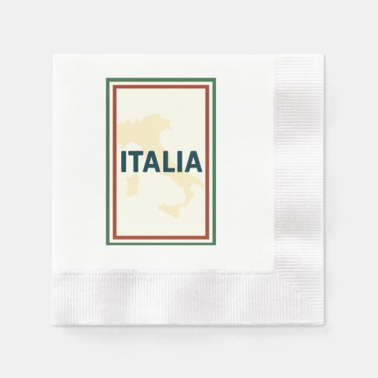 イタリア カクテル ナプキン 縁ありカクテルナプキン (正面)