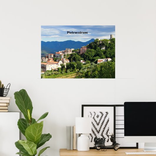イタリア,カゼルタ,ピエトラヴァリアーノ ポスター (ホームオフィス)