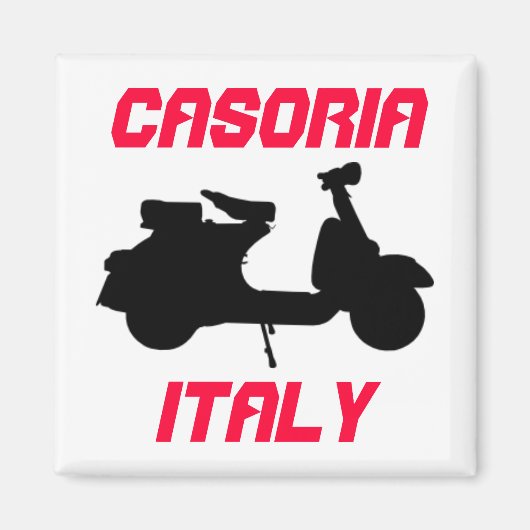 イタリア，カソリア，スクーター マグネット (正面)