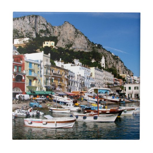 イタリア，カプリ タイル (正面)