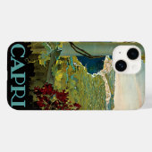 イタリア,カプリ,ヴィンテージ旅行ポスターアートイタリア Case-Mate iPhoneケース (裏面 (横))