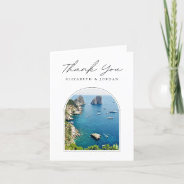 イタリア カプリ 写真 ブランク サンクス カード