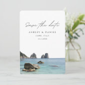 イタリア カプリ 結婚式 Save the Date 招待状 (スタンド正面)