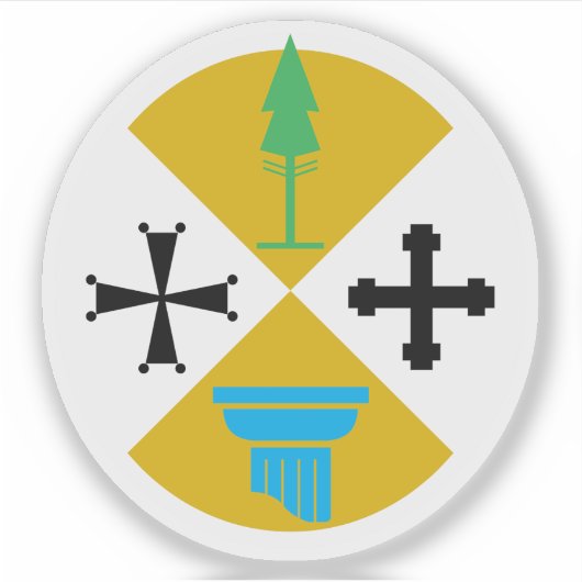 イタリア，カラブリアの紋章 シール (正面)