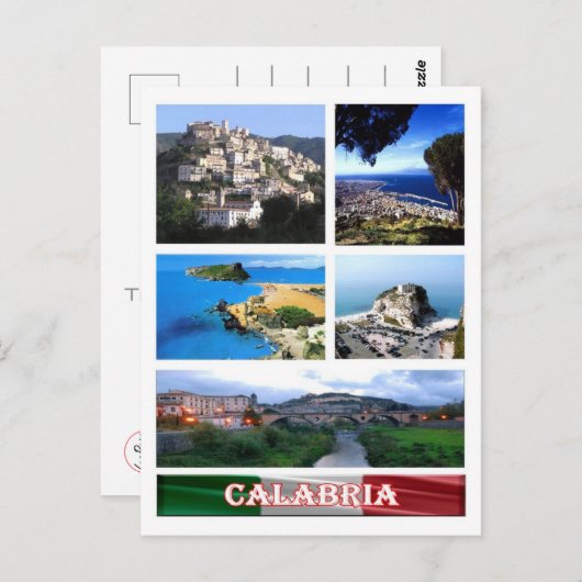 イタリア – カラブリア – モザイク – ポストカード (正面/裏面)